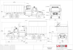 US Fire Pump - Hose Retrieval Vehicle